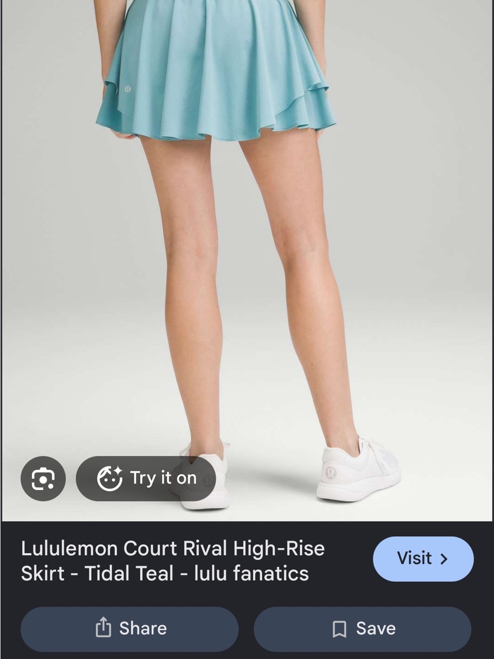 lululemon athletica Flared Skater Skirt in Tidal Teal